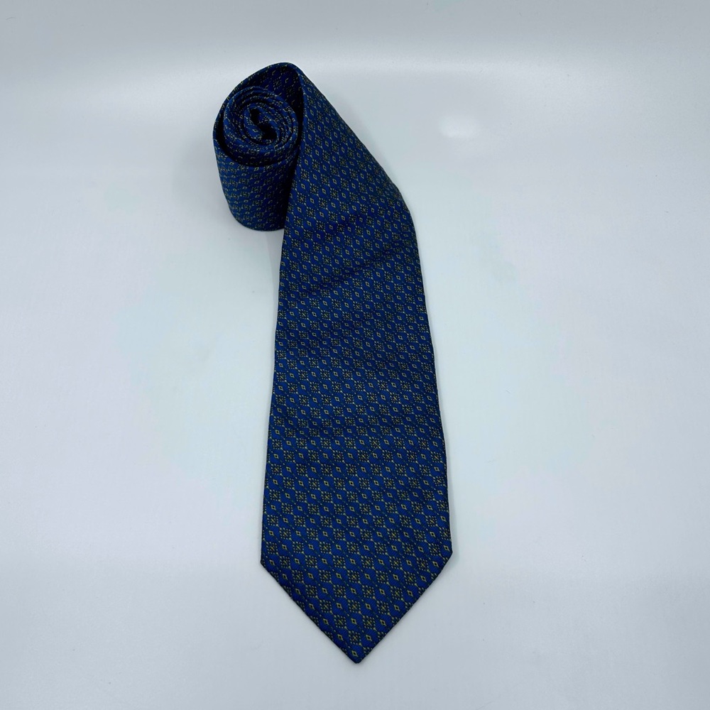 Jim Thompson Blue Silk Textured Tie
